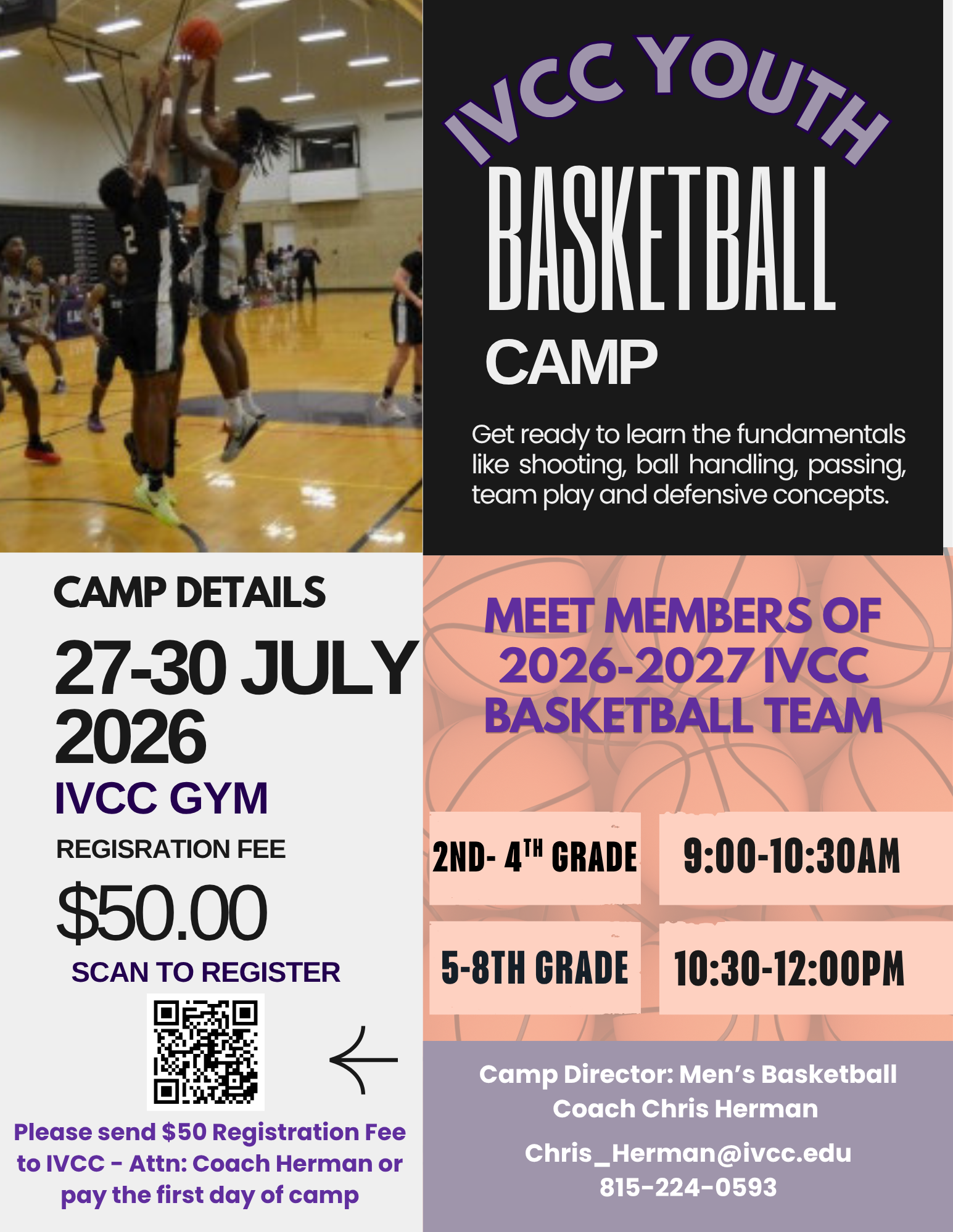 IVCC  MEN'S BASKETBALL HOSTS ANNUAL CAMP